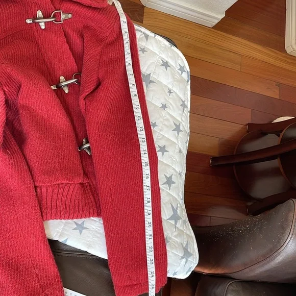 Beautiful red jacket!S Interchangeable closure (zipper or metal beautiful snaps) - Picture 8 of 14